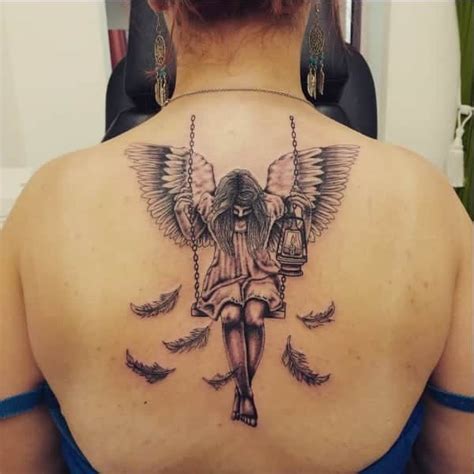 angel back tattoo|beautiful angel tattoo designs.